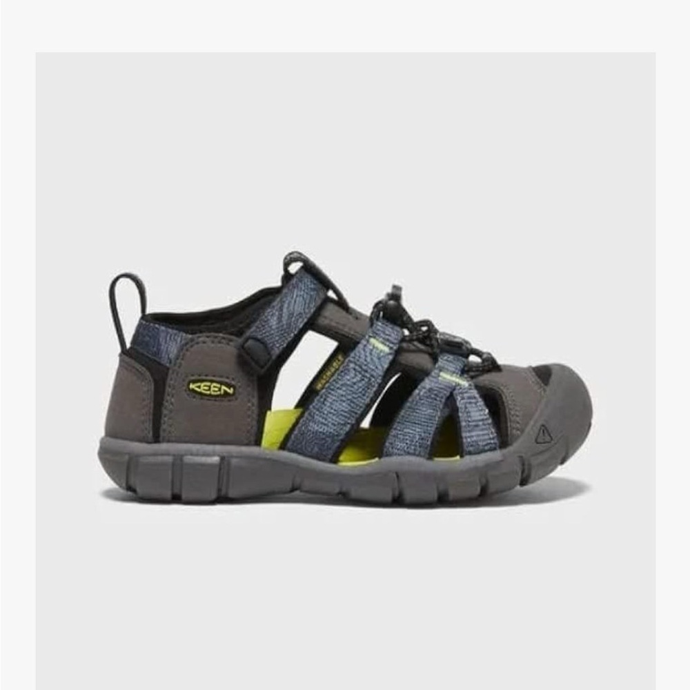 Keen Gray and Blue Outdoor Sandals with Adjustable Straps